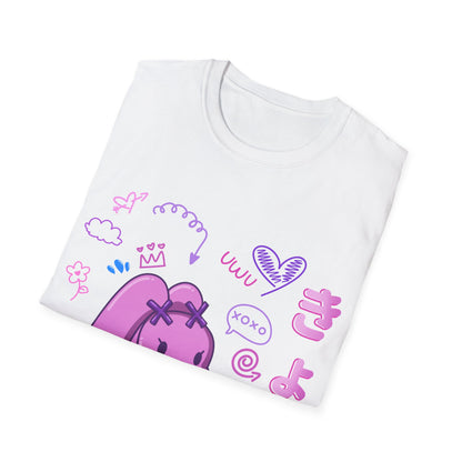 Harajuku Pink Graffiti X Bunny T Shirt