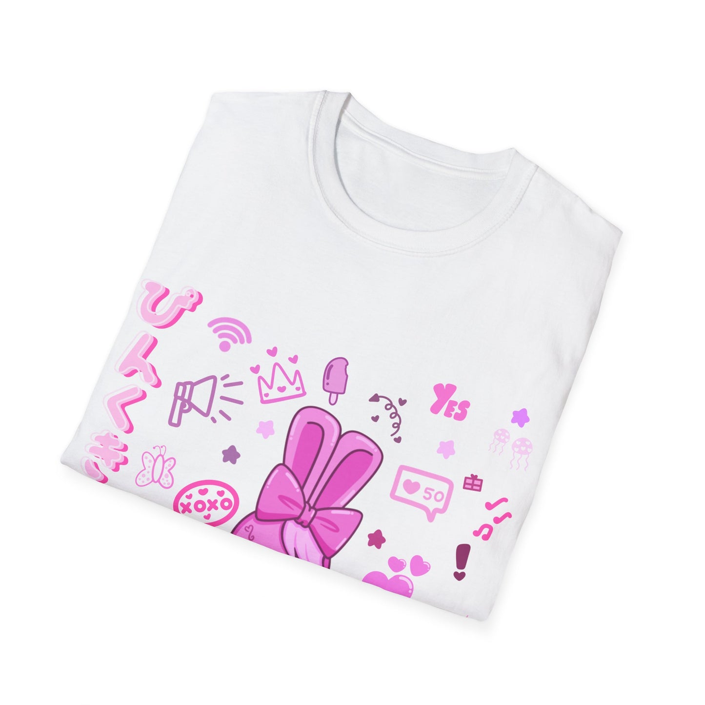 Pink Harajuku X Bunny T Shirt