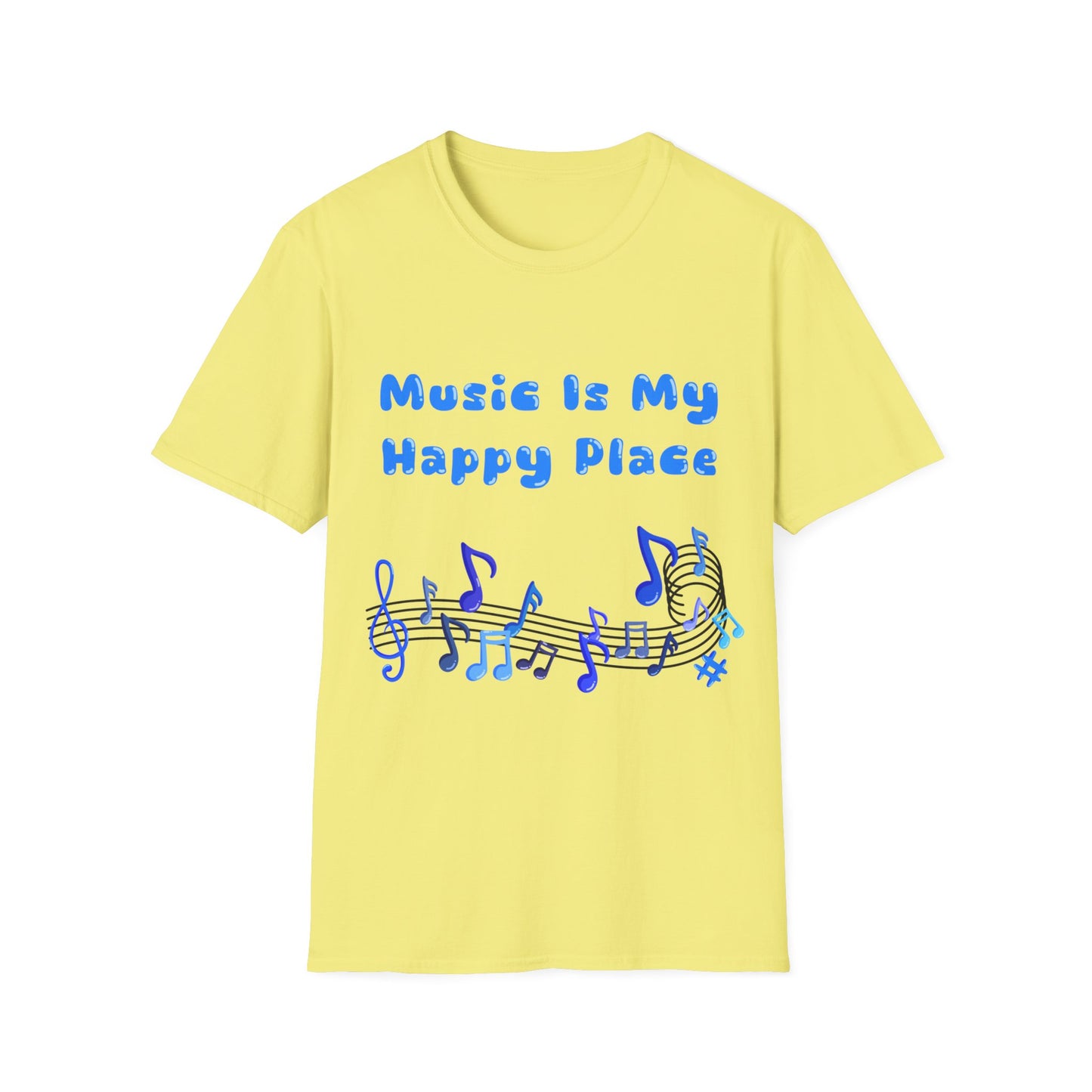 Music Is My Happy Place T Shirt