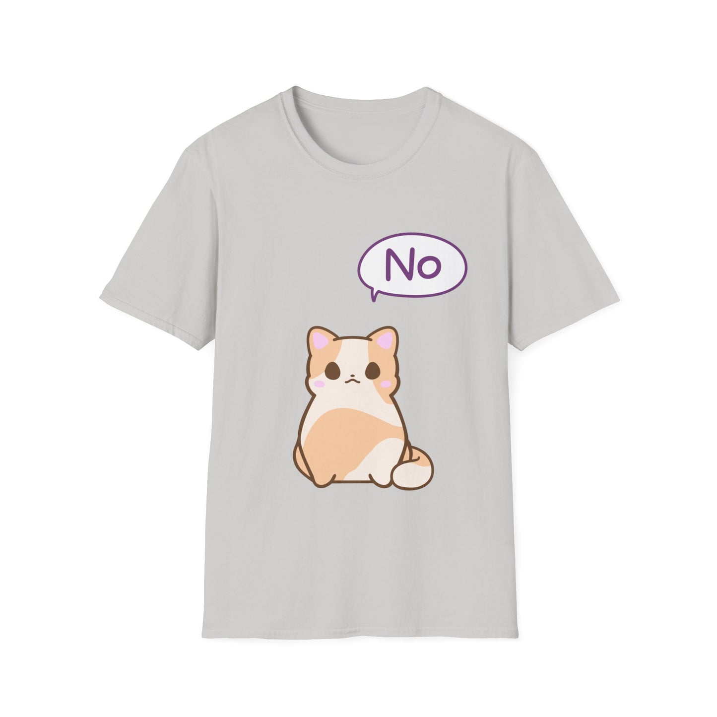 Silly Cat Saying No T Shirt