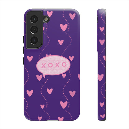 XOXO Pink Heart Phone Case (Google and Samsung)