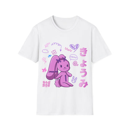 Harajuku Pink Graffiti X Bunny T Shirt