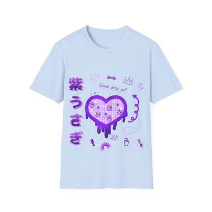 Kawaii Desu Ne Purple X Bunnies T Shirt