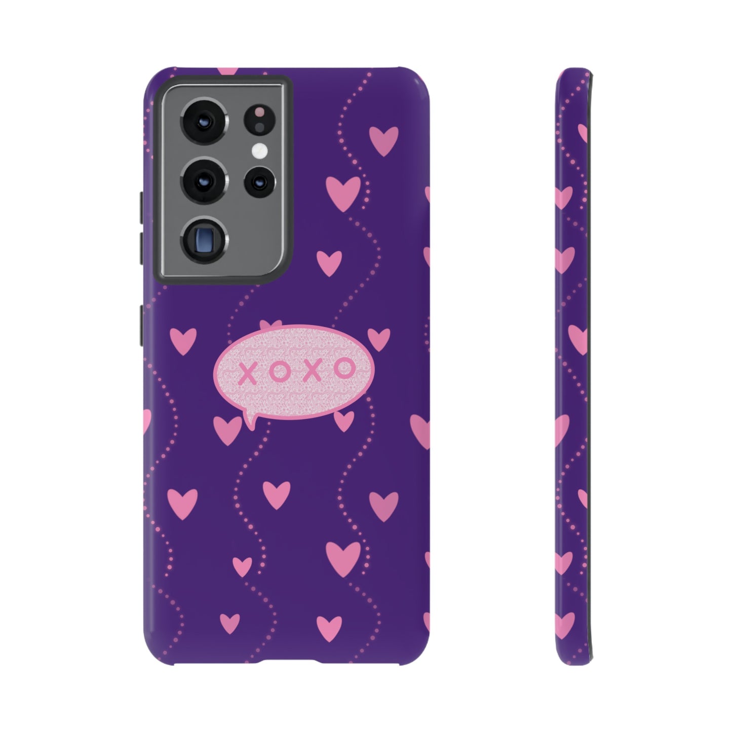 XOXO Pink Heart Phone Case (Google and Samsung)