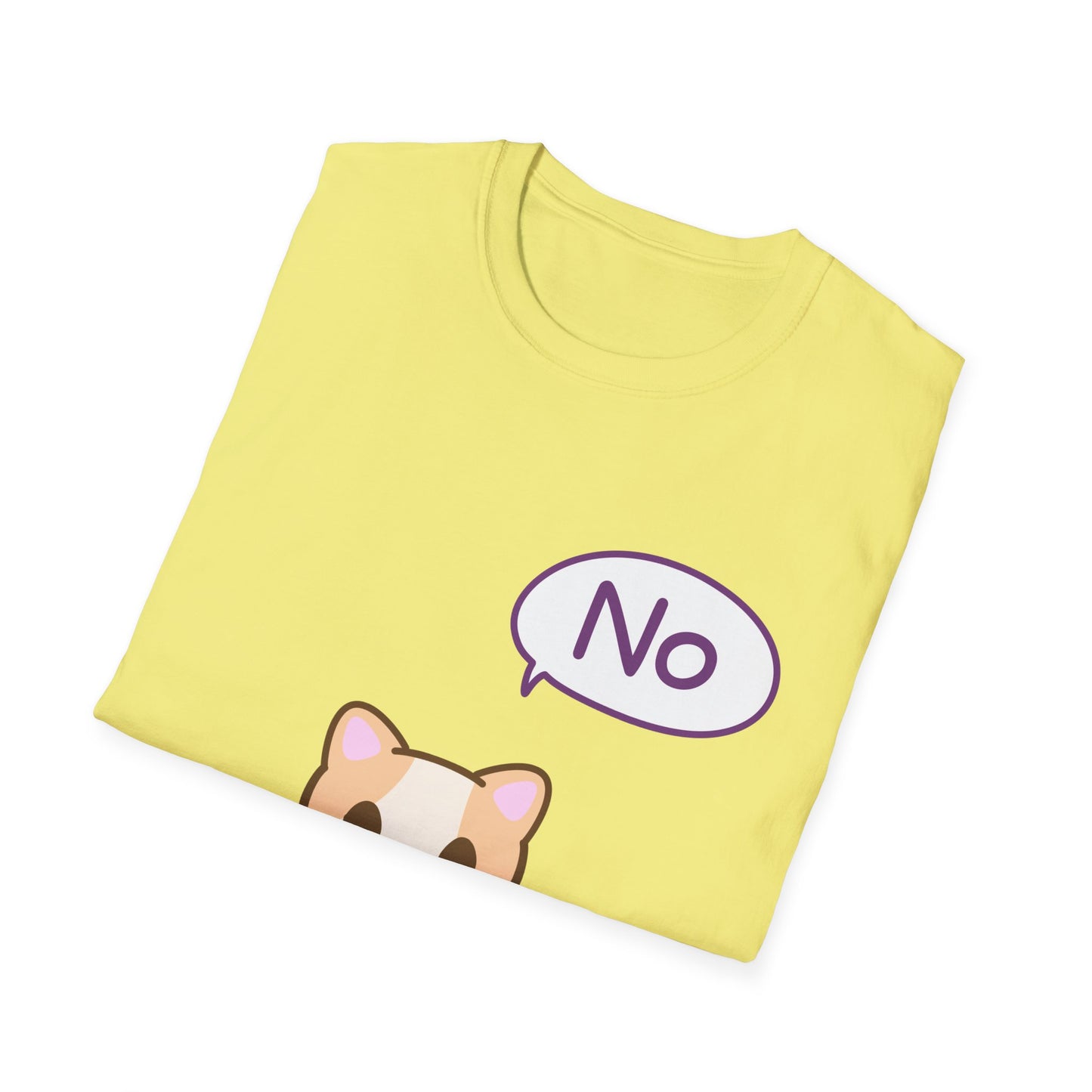 Silly Cat Saying No T Shirt