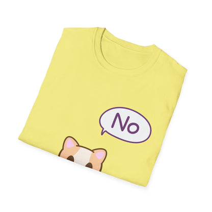 Silly Cat Saying No T Shirt