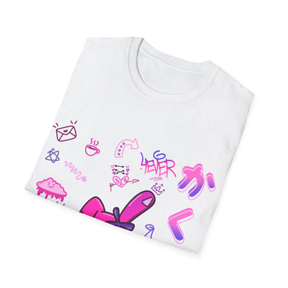 Hot Pink Harajuku X Bunny T Shirt