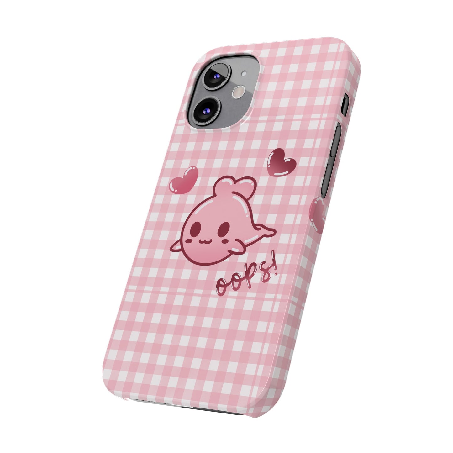 Oops Baby Heart-Head Seal Phone Case (iPhone)