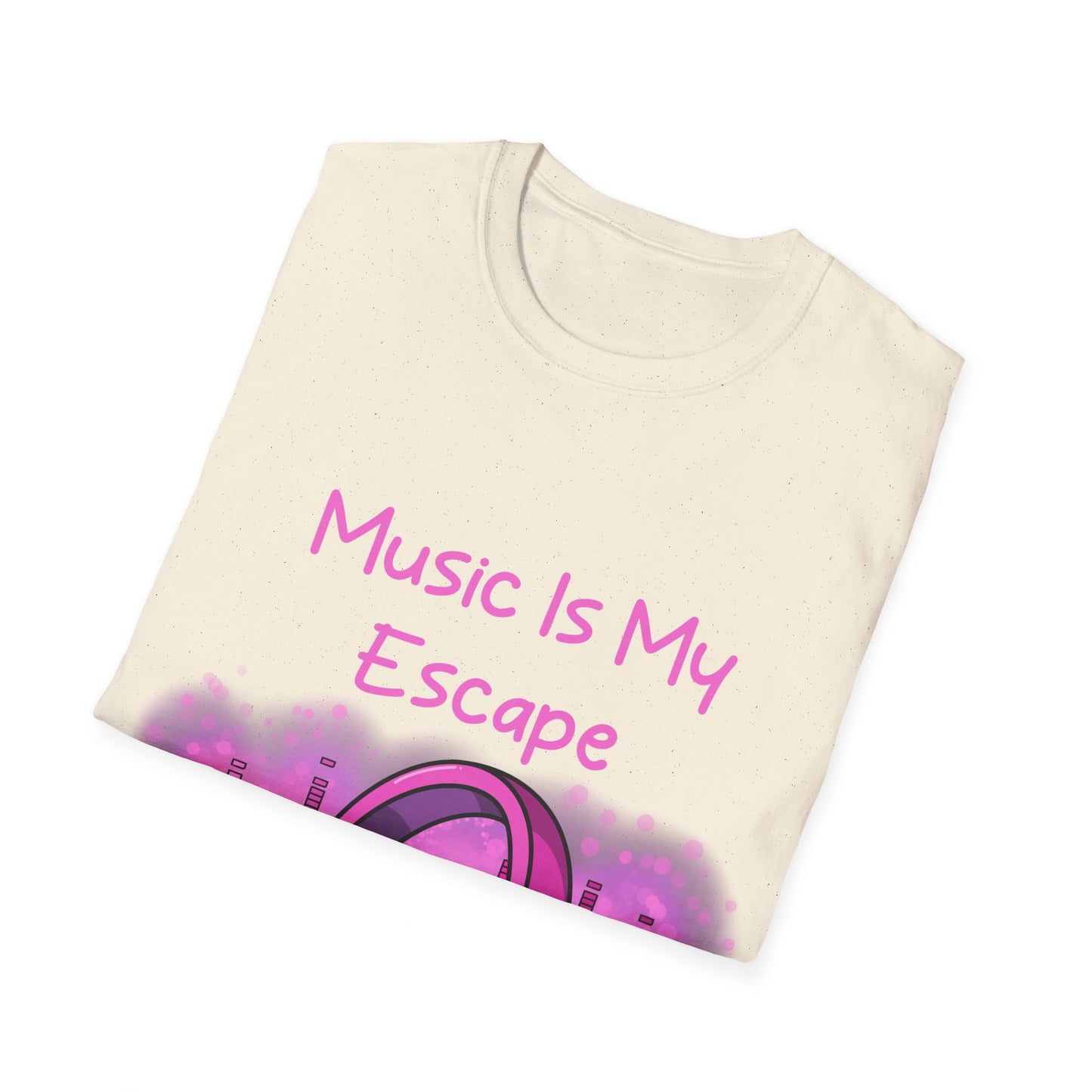 Music Is My Escape Pink Aesthetic T Shirt