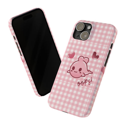 Oops Baby Heart-Head Seal Phone Case (iPhone)