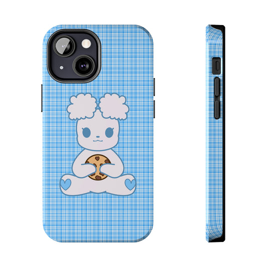Blue Cute Bear Phone Case (iPhone)
