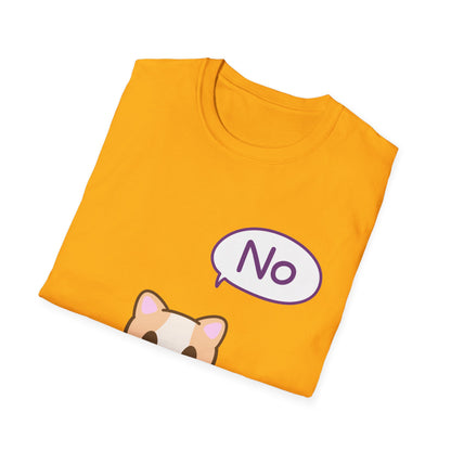 Silly Cat Saying No T Shirt