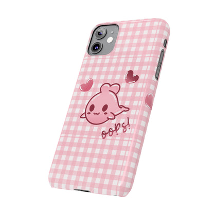 Oops Baby Heart-Head Seal Phone Case (iPhone)