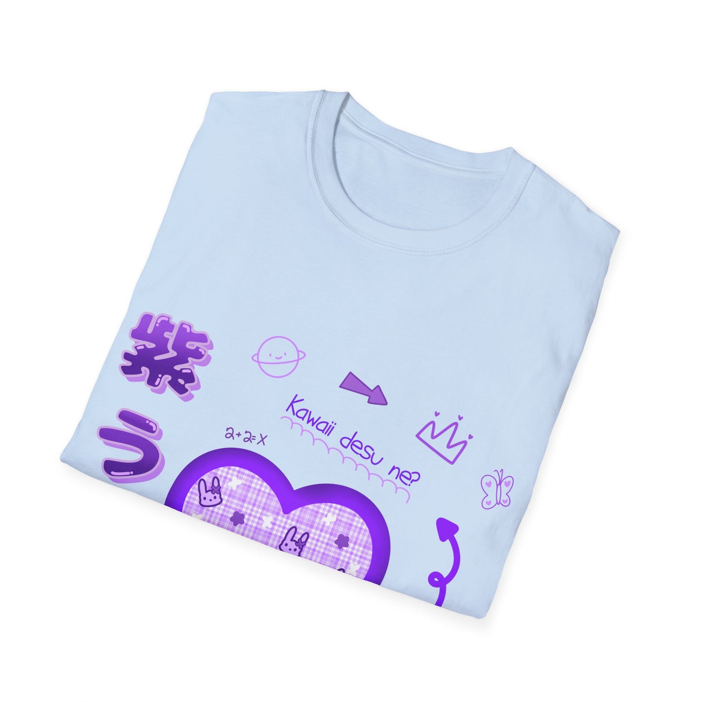 Kawaii Desu Ne Purple X Bunnies T Shirt