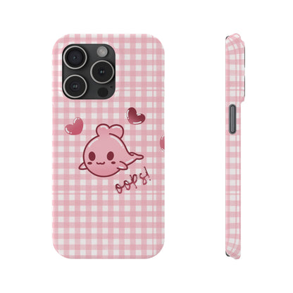 Oops Baby Heart-Head Seal Phone Case (iPhone)