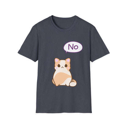 Silly Cat Saying No T Shirt