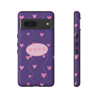 XOXO Pink Heart Phone Case (Google and Samsung)