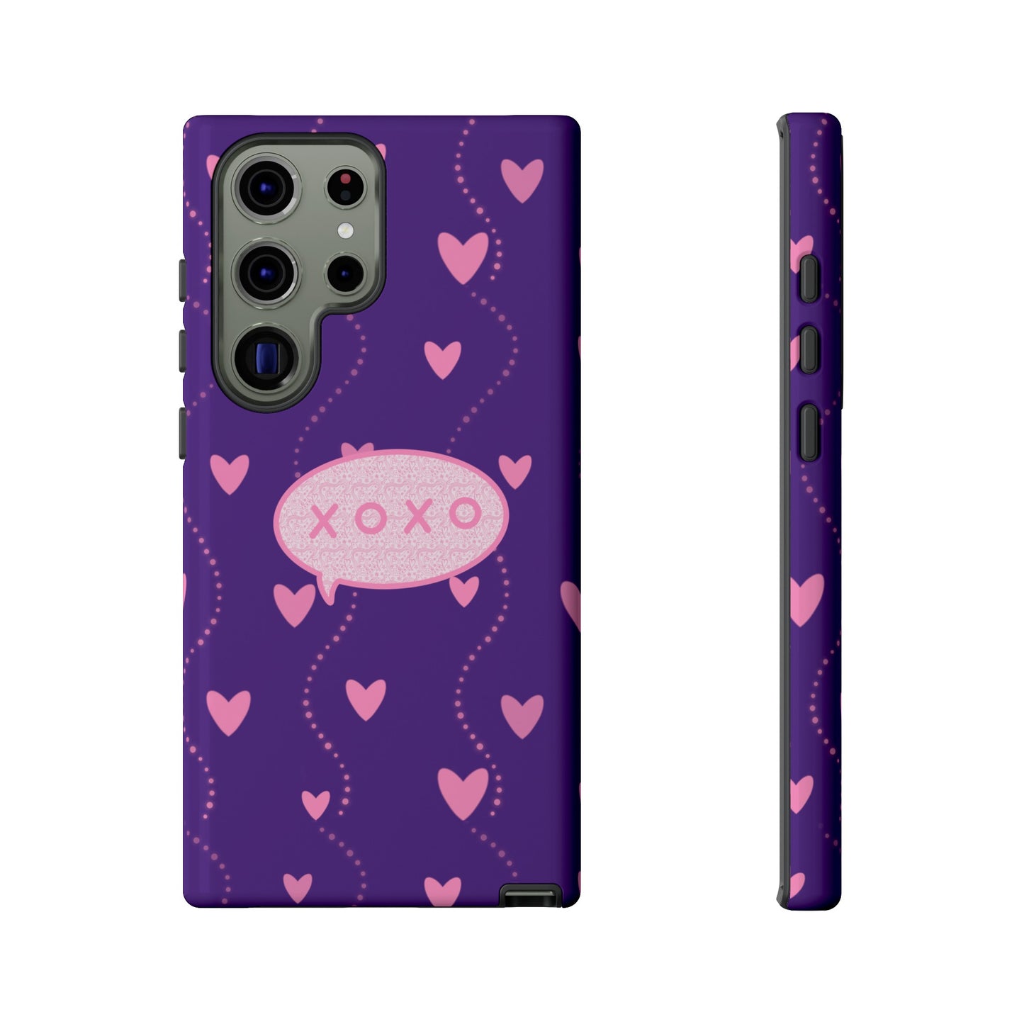 XOXO Pink Heart Phone Case (Google and Samsung)