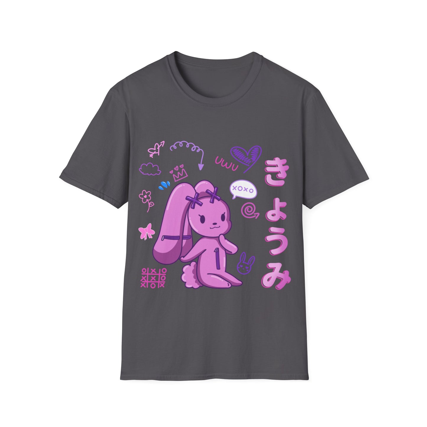 Harajuku Pink Graffiti X Bunny T Shirt