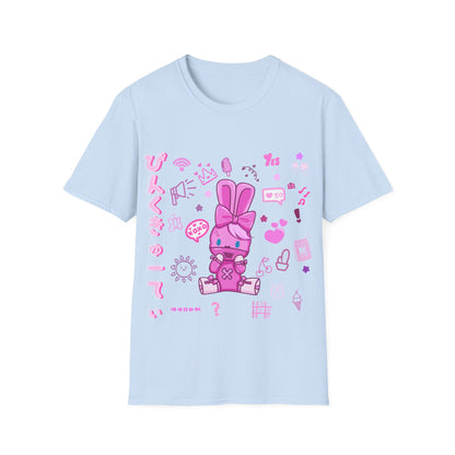 Pink Harajuku X Bunny T Shirt