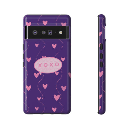 XOXO Pink Heart Phone Case (Google and Samsung)