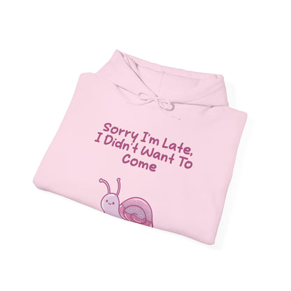 Sorry I'm Late I Didn't Want To Come Hoodie