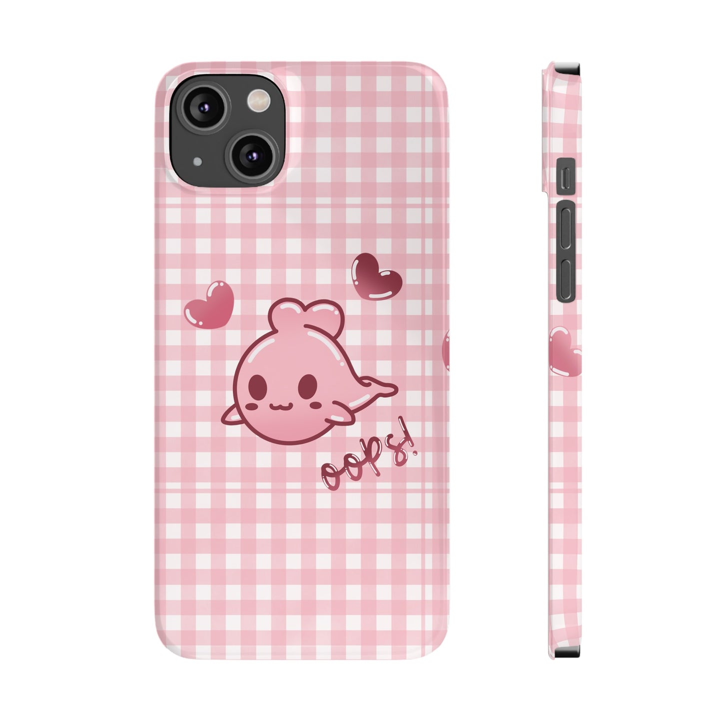 Oops Baby Heart-Head Seal Phone Case (iPhone)