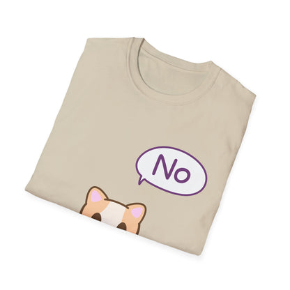 Silly Cat Saying No T Shirt