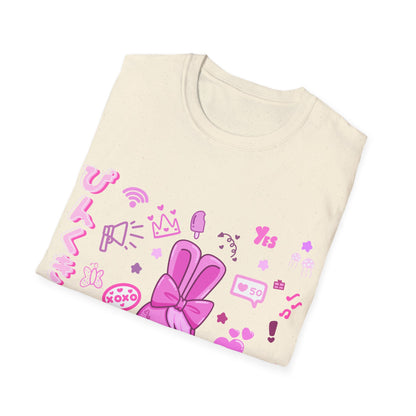 Pink Harajuku X Bunny T Shirt