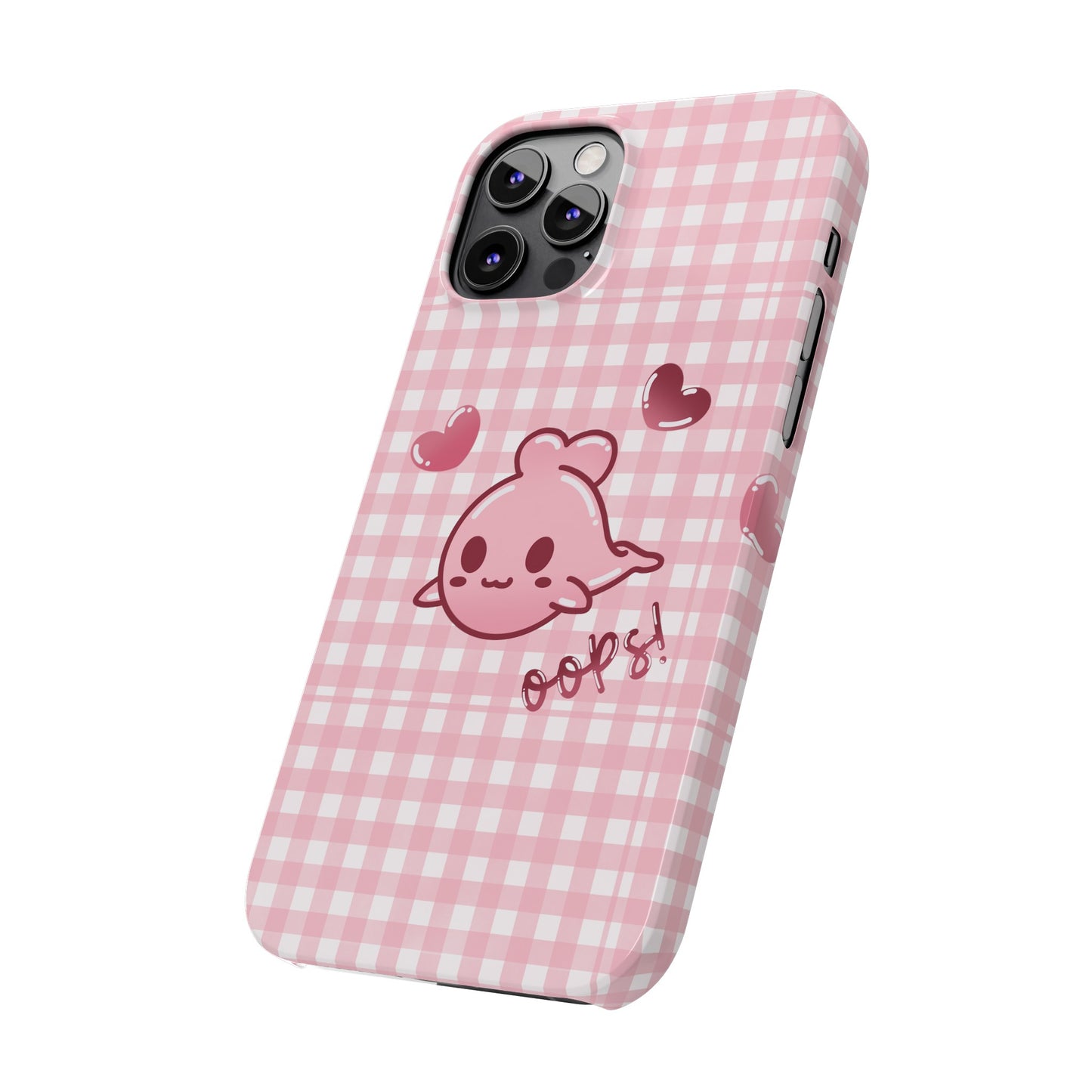 Oops Baby Heart-Head Seal Phone Case (iPhone)