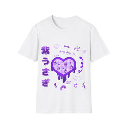 Kawaii Desu Ne Purple X Bunnies T Shirt