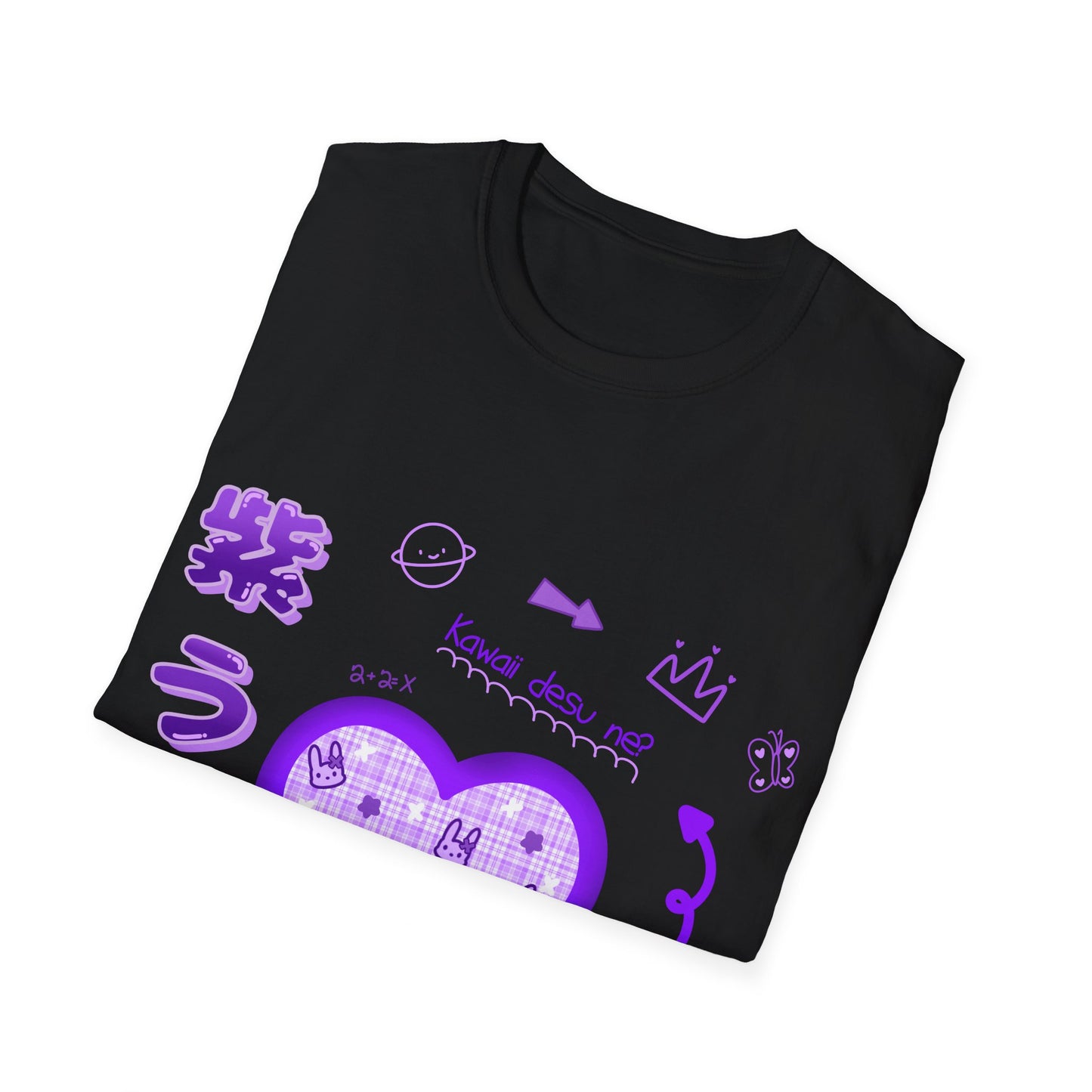 Kawaii Desu Ne Purple X Bunnies T Shirt