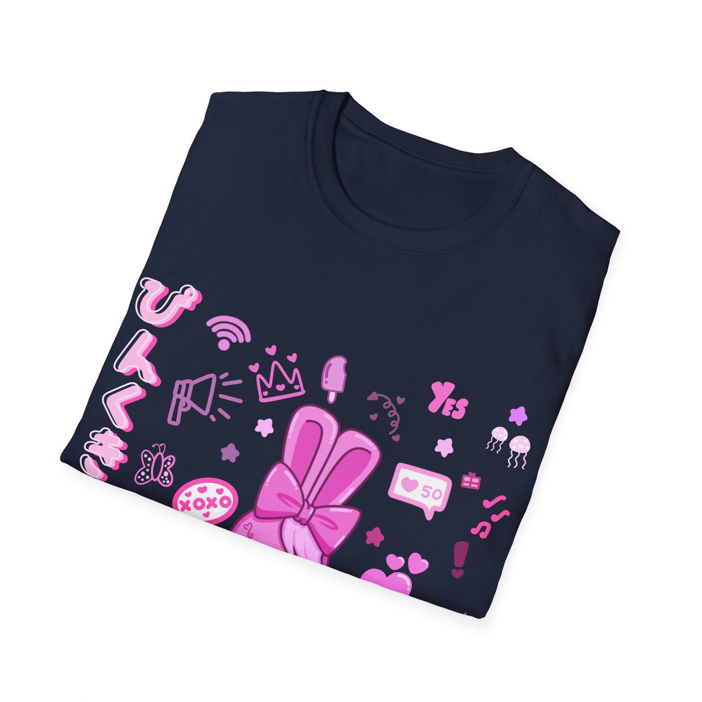 Pink Harajuku X Bunny T Shirt